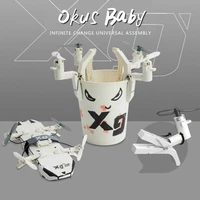 2019 brand new creative diy building blocks rc quadcopter mini drone detachable clip drone aircraft toys