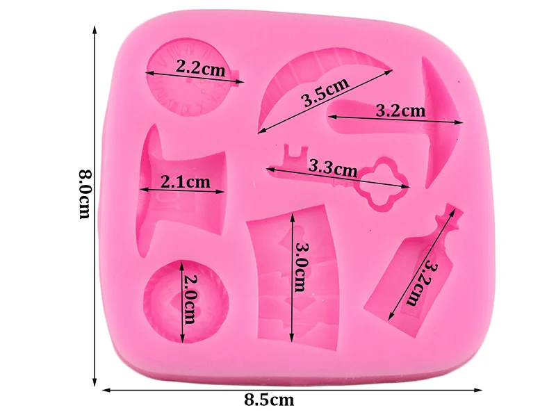 Alice Wonderland 3D Poker Fondant Cake Decorating Tools Cake Border Silicone Molds Cupcake Chocolate Gumpaste Candy Clay Moulds
