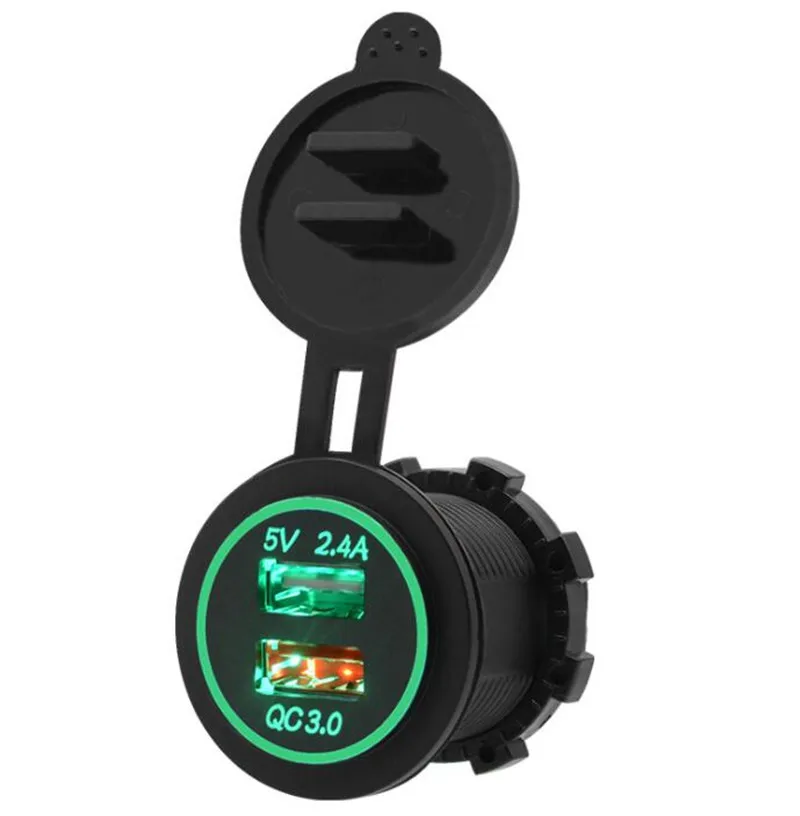 Автомобильное зарядное устройство WUPP с двумя USB-портами 12-24 в пост. Тока |