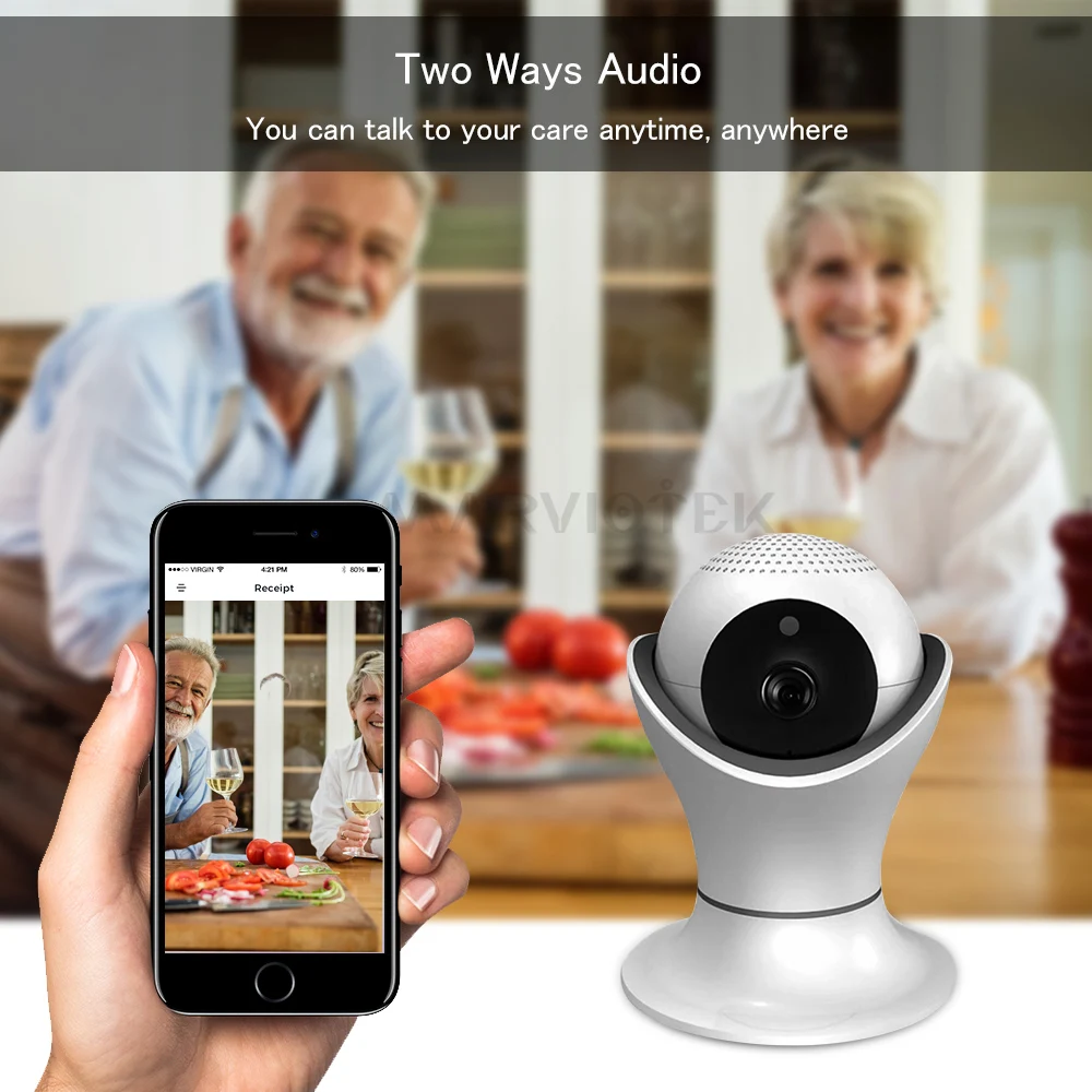 HD 1080 P IP Камера Wi Fi двухстороннее аудио Видеоняни и радионяни видео Камеры