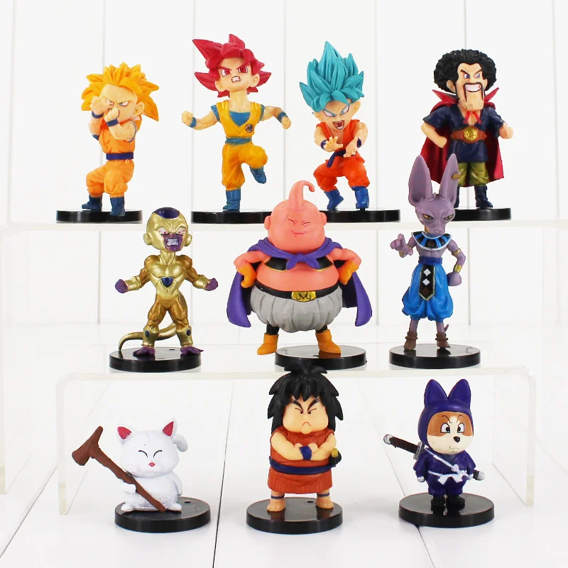 20 шт./лот Dragon Ball Z фигурка игрушка Гоку Вегета Супер Saiyan God Hercule Frieza Buu Beerus Whis аниме модель DBZ куклы