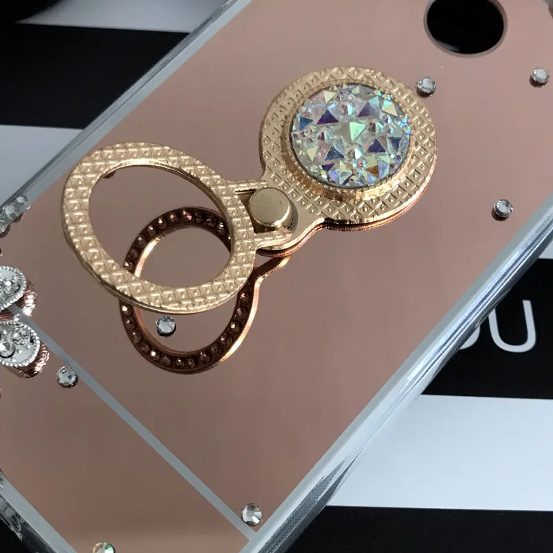 P Smart Plus Bling чехол с зеркальным кольцом для Huawei honor 7a pro 7C 8X 8C Mate 20 lite 10 P20 Y5 Y6 Y7 Prime 2018 Y9