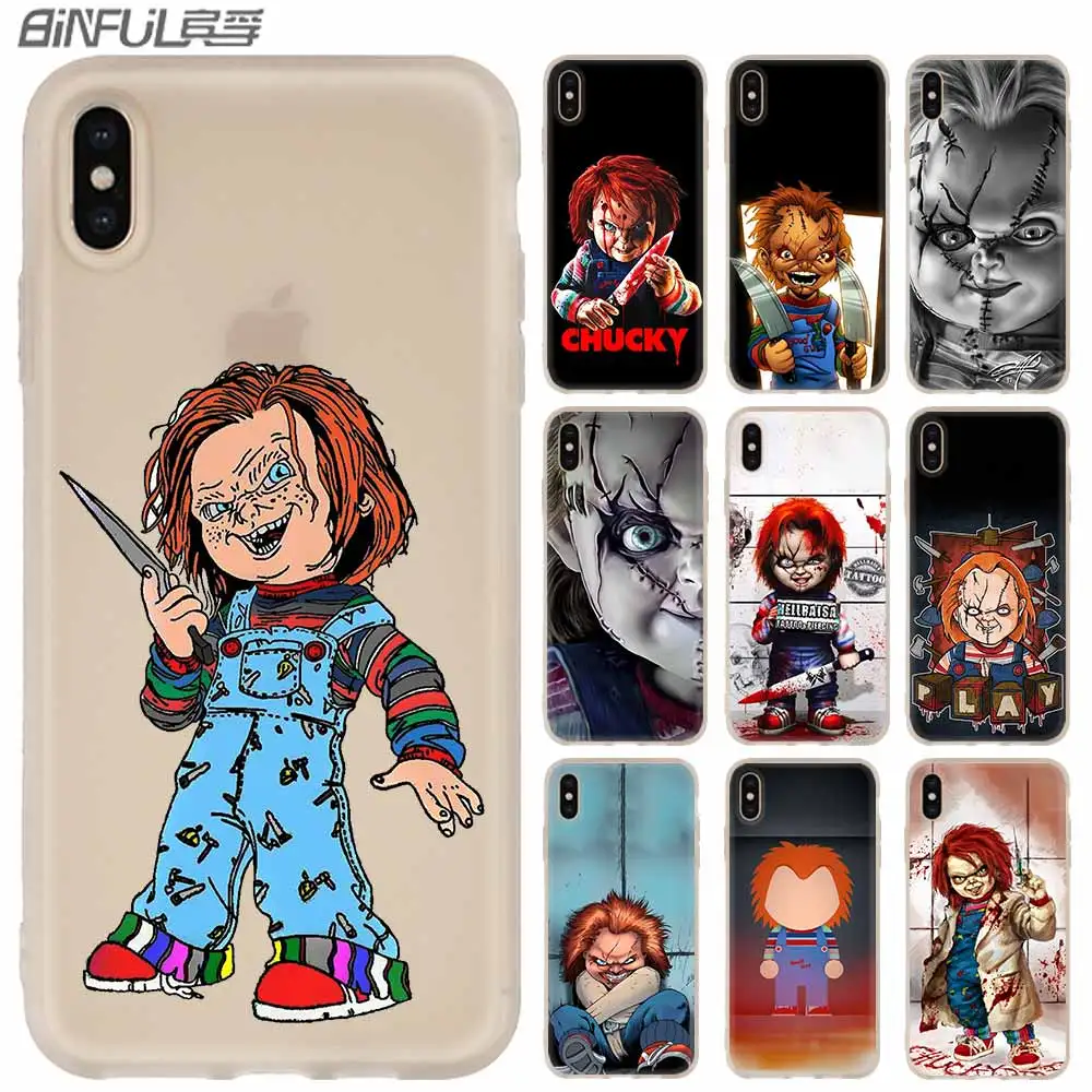 Силиконовый мягкий чехол Charles Lee Ray Chucky Doll для iPhone 11 12 Pro X XS Max XR iphone 8 7 6 Plus 5 5s SE