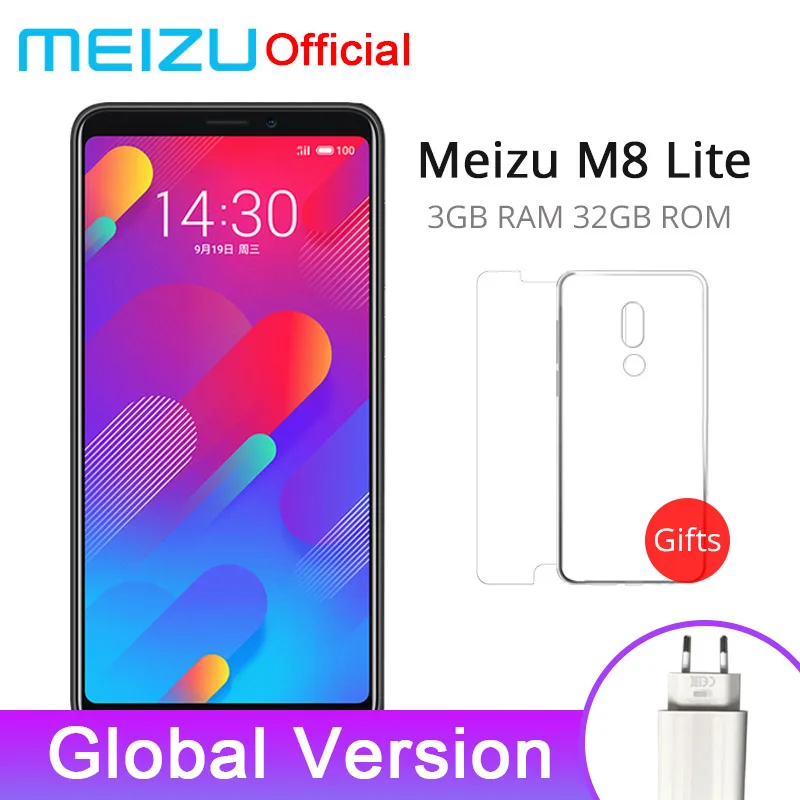 Официальный Глобальный Версия Meizu M8 lite 3 GB 32 V8 Lite 4G LTE мобильный телефон 4 ядра 5 7