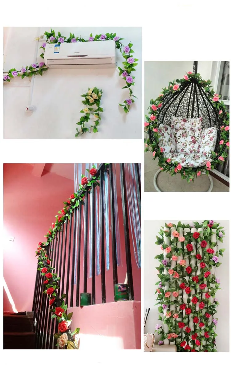 Искусственный ротанговый цветок розы искусственный для украшения дома на