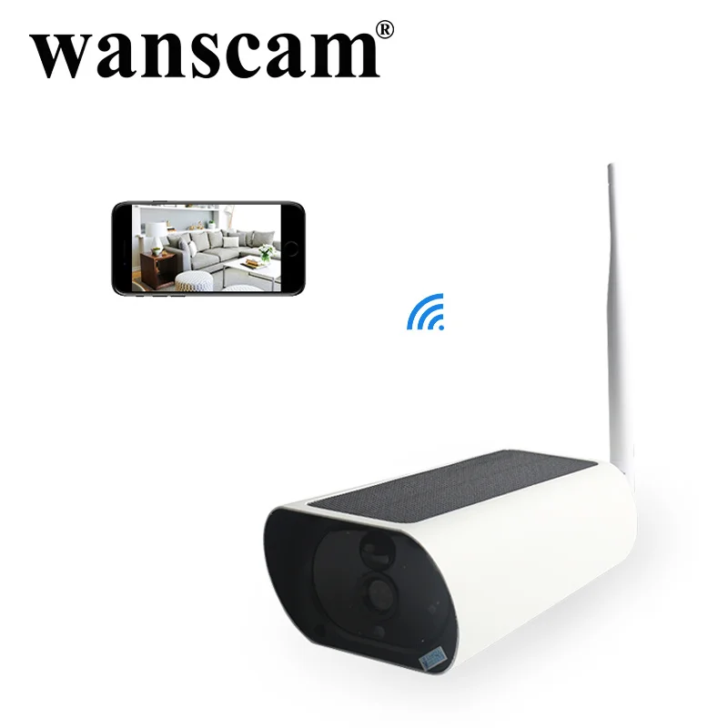 Солнечная энергия Wifi камера батарея 1080P Двусторонняя Аудио Безопасность