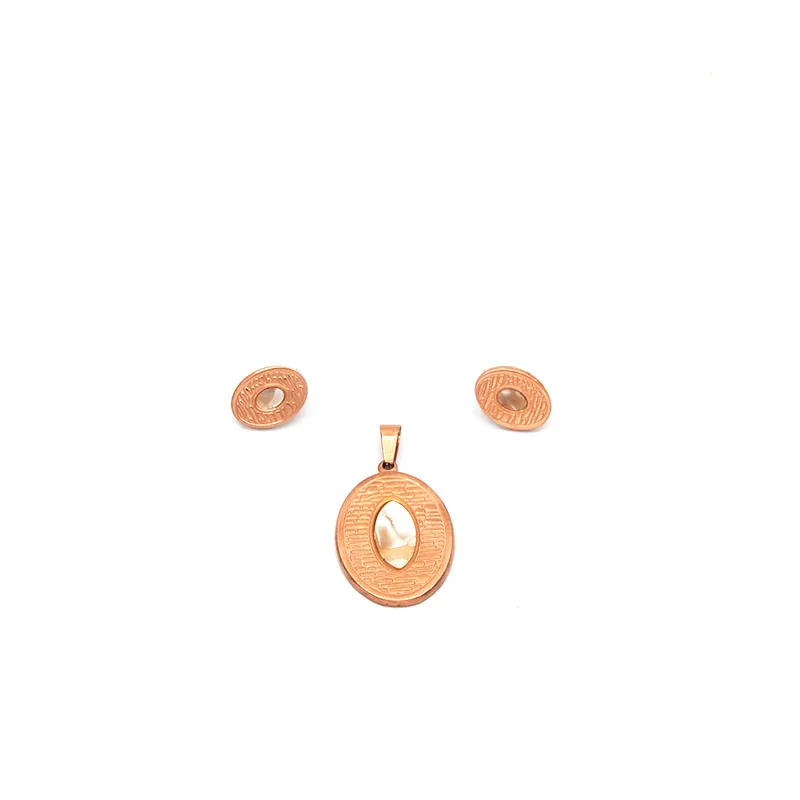 Оптовая продажа низкая цена наборы из нержавеющей стали розовое золото цвет