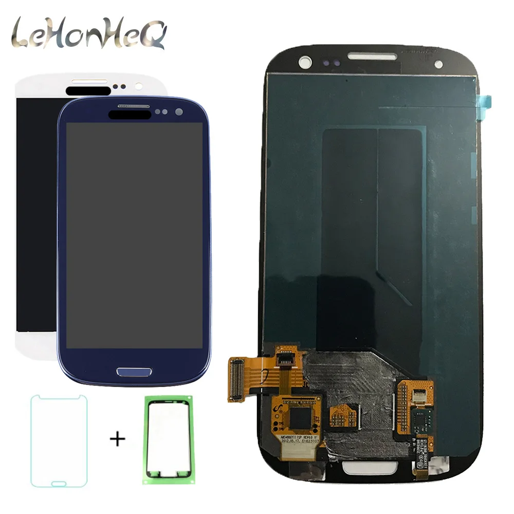 ЖК дисплей AMOLED для Samsung Galaxy SIII S3 i9300 i9300i i9301 i9305 с сенсорным экраном и дигитайзером в