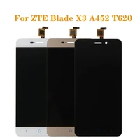 for zte blade x3 a452 t620 lcd display and touch screen digitizer component replacement for zte a452 lcdfree shippingtools