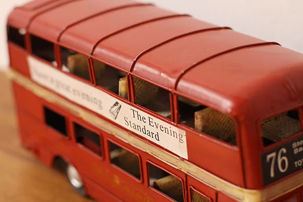 Бесплатная доставка! Лондонский уличный Железный двухэтажный автобус модель