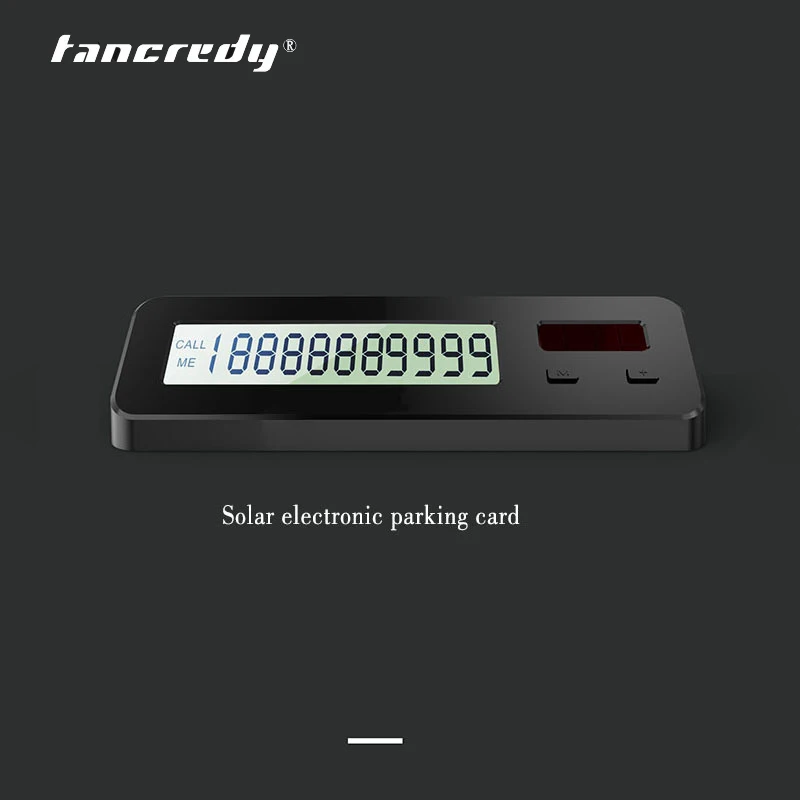 Солнечная электронная Автомобильная карточка для временной парковки