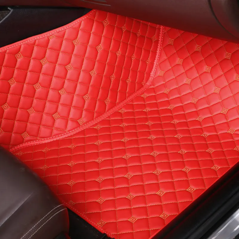 

Special car floor mats made for Toyota Highlander Land Cruiser 200 5D full cover car styling rugs carpet case liners