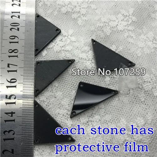 21N 18X33MM TopStone микс 30 форм размеров пришивной акриловый камень черный реактивный зеркальная поверхность для шитья ювелирных изделий Акриловые черные бусины аксессуары - Цвет: 21N 18X33MM