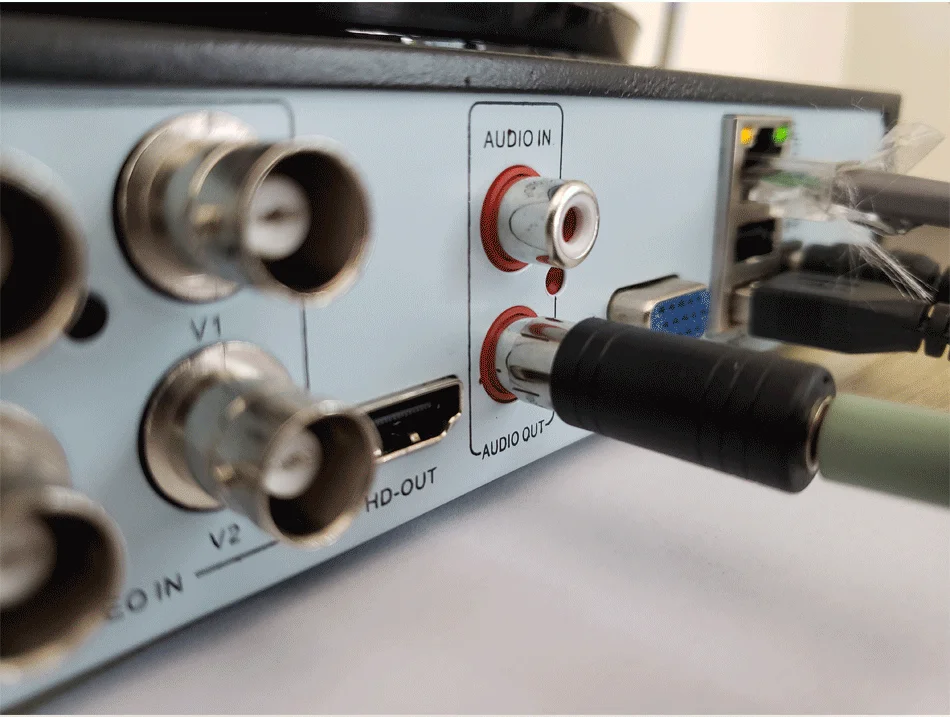 RCA до 3,5 мм адаптер для видеонаблюдения Система DVR NVR разъем RCA штекер AC Разъем для кабелей аудио адаптер