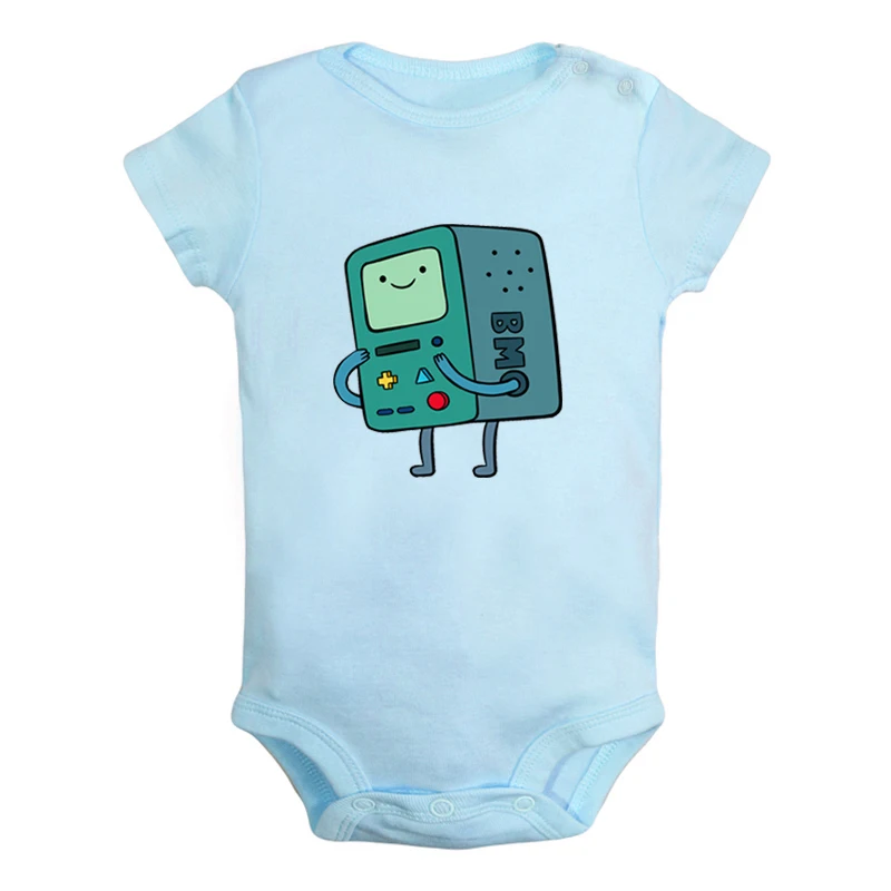 JaBaby3002BLD Милый Beemo BMO Adventure Time собака Jake дизайн для новорожденных мальчиков и девочек униформа-комбинезон с принтом для младенцев, боди, одежда хлопковые комплекты - Цвет: JaBaby3002BLD