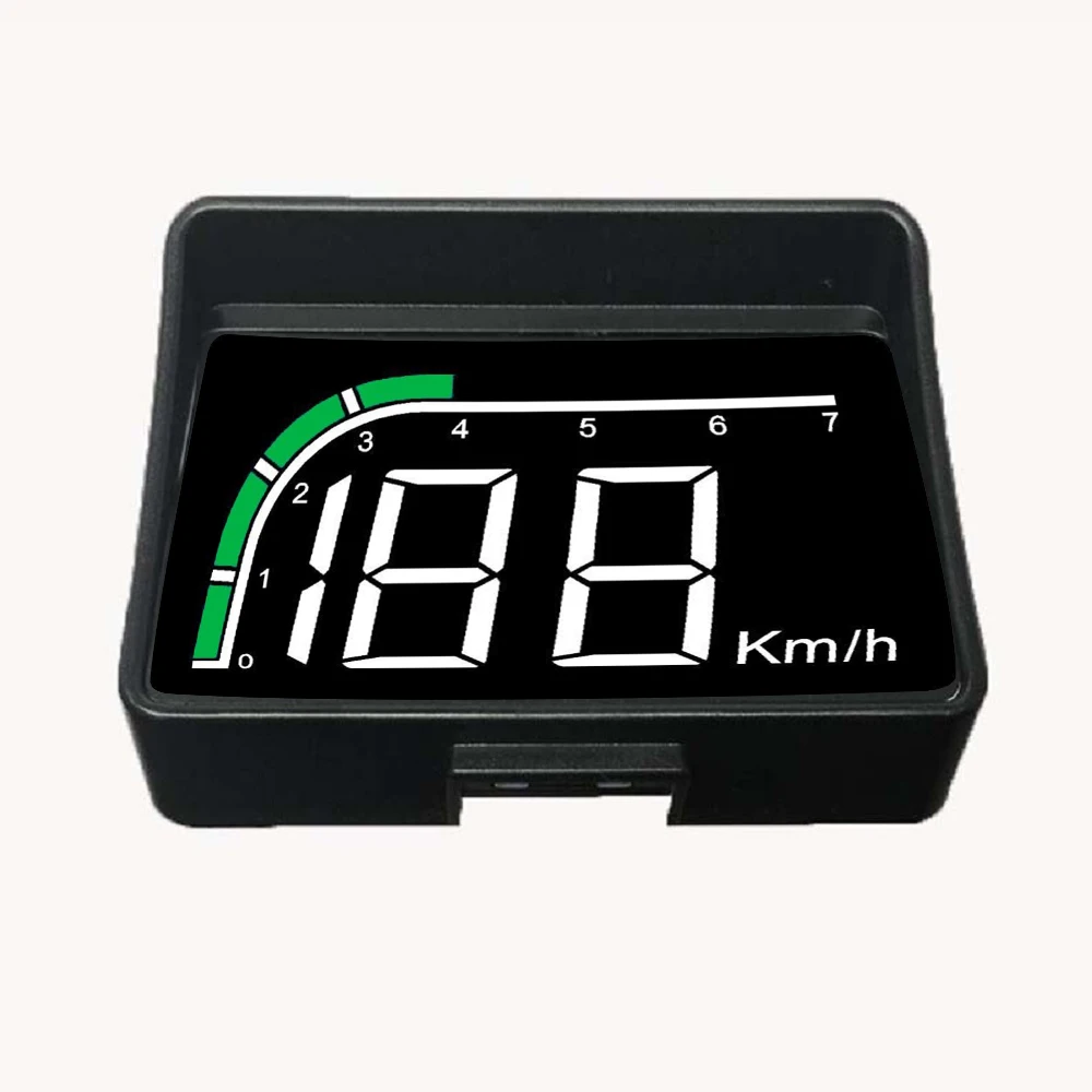 Новейшая модель; HUD бортовой компьютер C200 A100S автомобильный коллиматорный Дисплей превышение скорости Предупреждение Системы проектор лобовое стекло Напряжение сигнализации