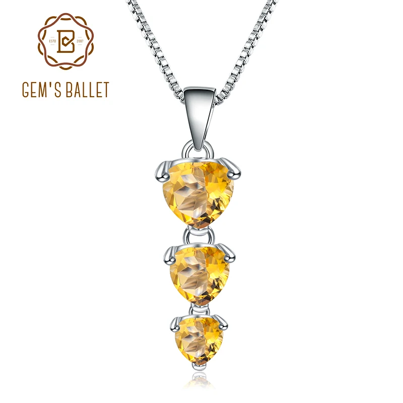 Женское Ожерелье GEM'S BALLET из стерлингового серебра 925 пробы с подвеской в виде