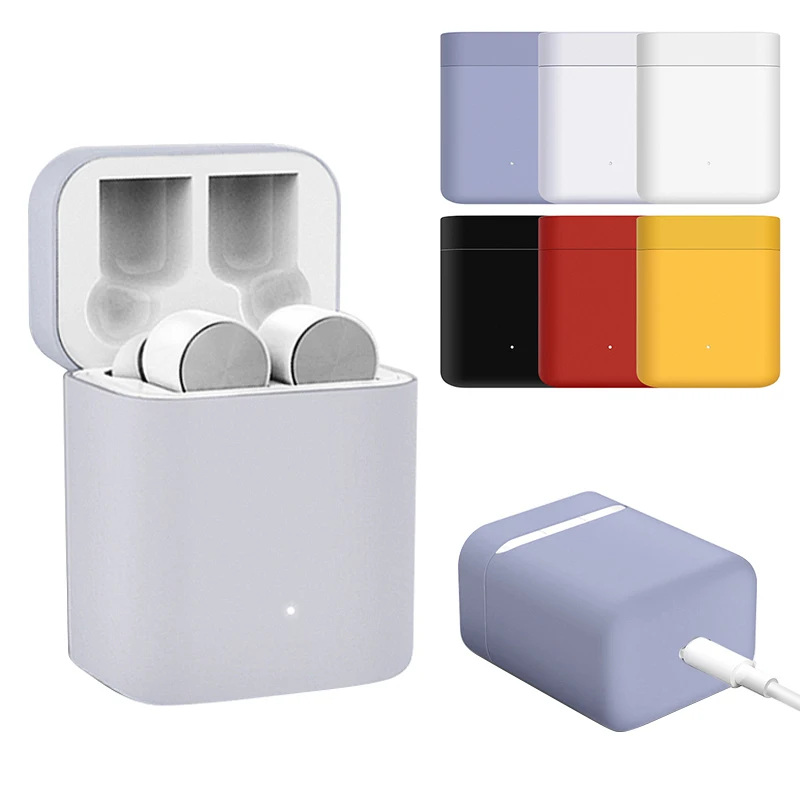 Силиконовый беспроводной чехол для наушников для Xiaomi Airdots Pro, беспроводная bluetooth-гарнитура, силиконовый чехол с защитой от падения