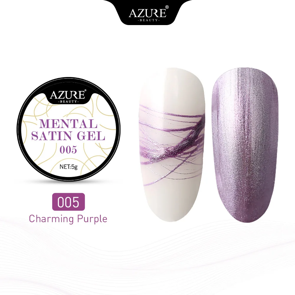 AZURE BEAUTY, УФ-гель-паук, Полупостоянный светодиодный гель для ногтей, гибридный лак, сделай сам, веб-линия, живопись, УФ-лак, гель-паук - Цвет: 05