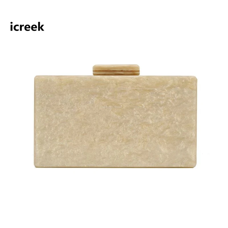 

New wallet women messenger bag cute solid acrylic evening bag girls daily clutch purse with shoulder chains crossbody party prom