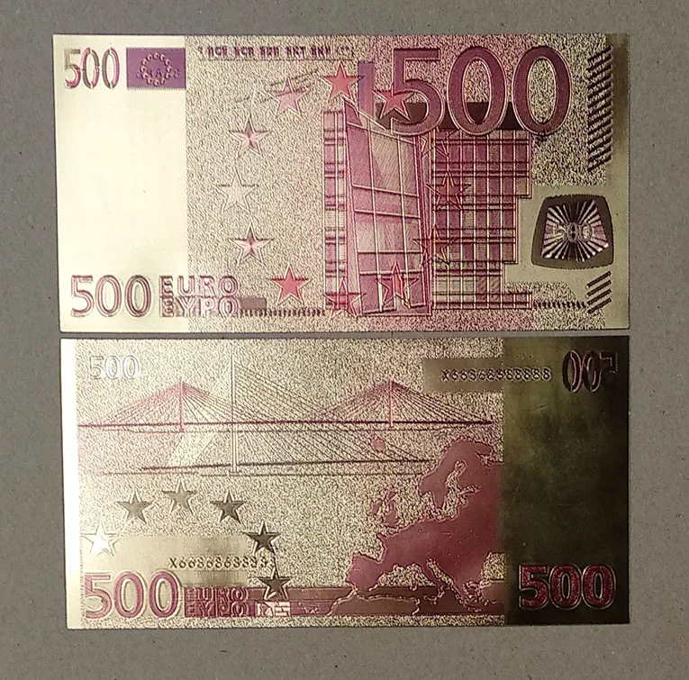 Европейский золотистый Note 500 160 мм * 80 мм|Значки| |