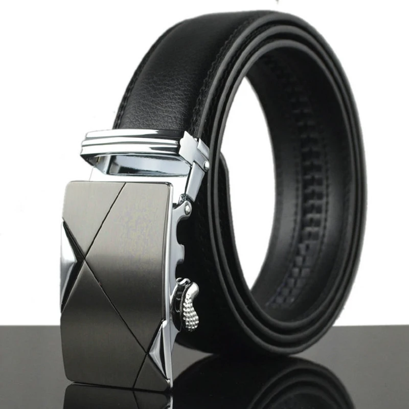 WOWTIGER Men belt fashion business Famous brand luxury popular High quality alloy button belts for men Corset belt