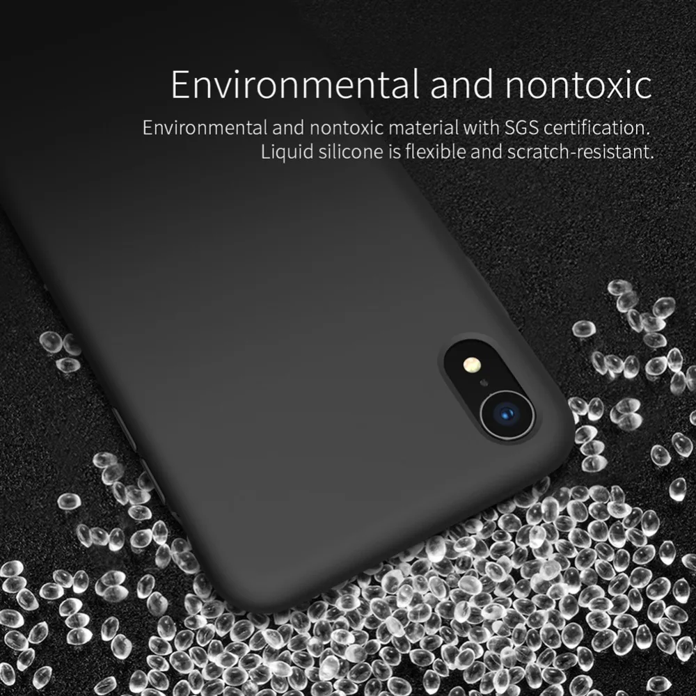 Для iPhone XR чехол Nillkin роскошный гибкий Чистый силиконовый чехол для iPhone XR задняя крышка для iPhone XR Nilkin Мягкий сенсорный чехол для телефона