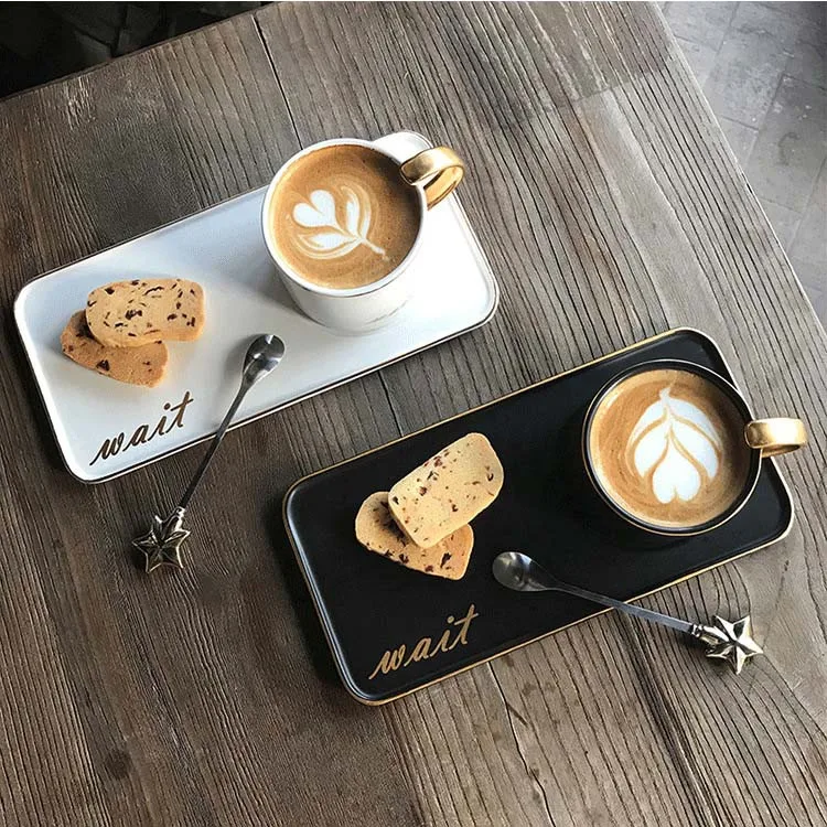 Шикарная Изысканная керамическая кофейная кружка Procelain молочный послеобеденный