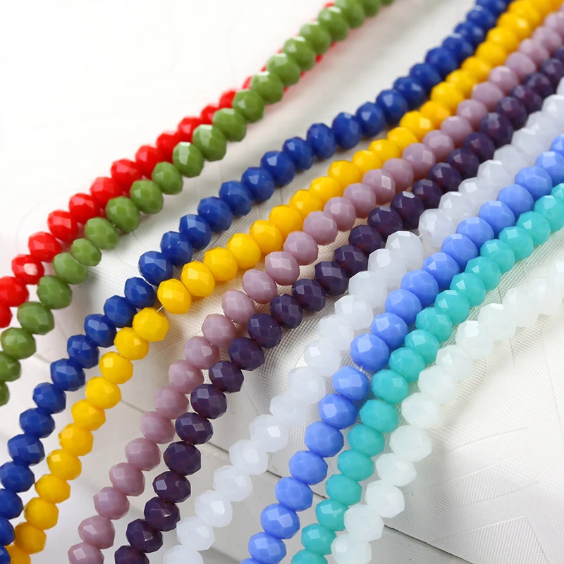 Бусины разделители стеклянные граненые 10 шт./Лот 2 мм 1900 шт.|material for jewelry|material jewelry
