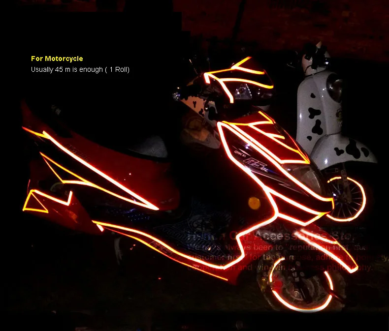 Для автомобильного стайлинга светоотражающий полоса наклейки мотоцикл крутой