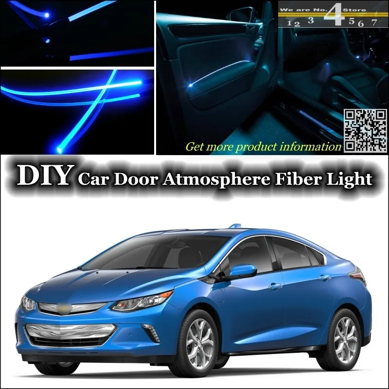 

For Chevrolet Volt interior Ambient Light Tuning Atmosphere Fiber Optic Band Lights Door Panel illumination (Not EL light) Refit