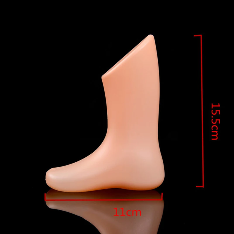 Модель стопы для обуви сандалии Цвет белый на каблуке манекен ног пластиковые