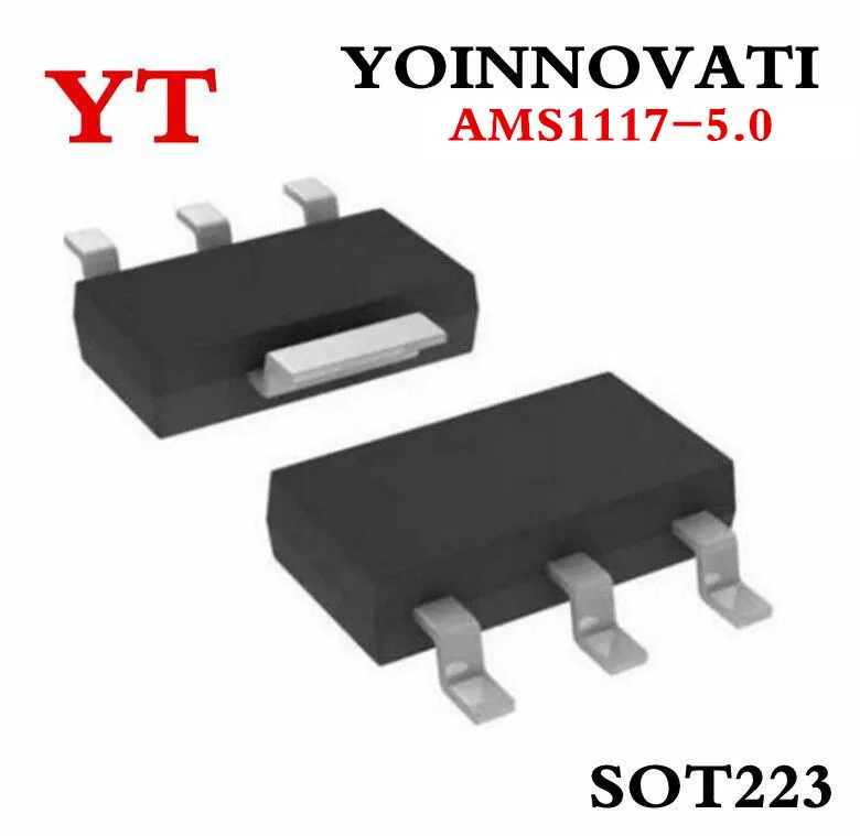 10 шт./лот AMS1117-5.0 AMS1117-5.0V, AMS1117 1117 5V 1A SOT223 Напряжение регулятор лучшего качества