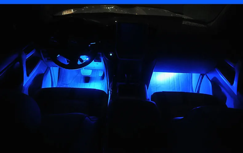Ножная лампа светодиодный светильник атмосферный автомобильный ножной