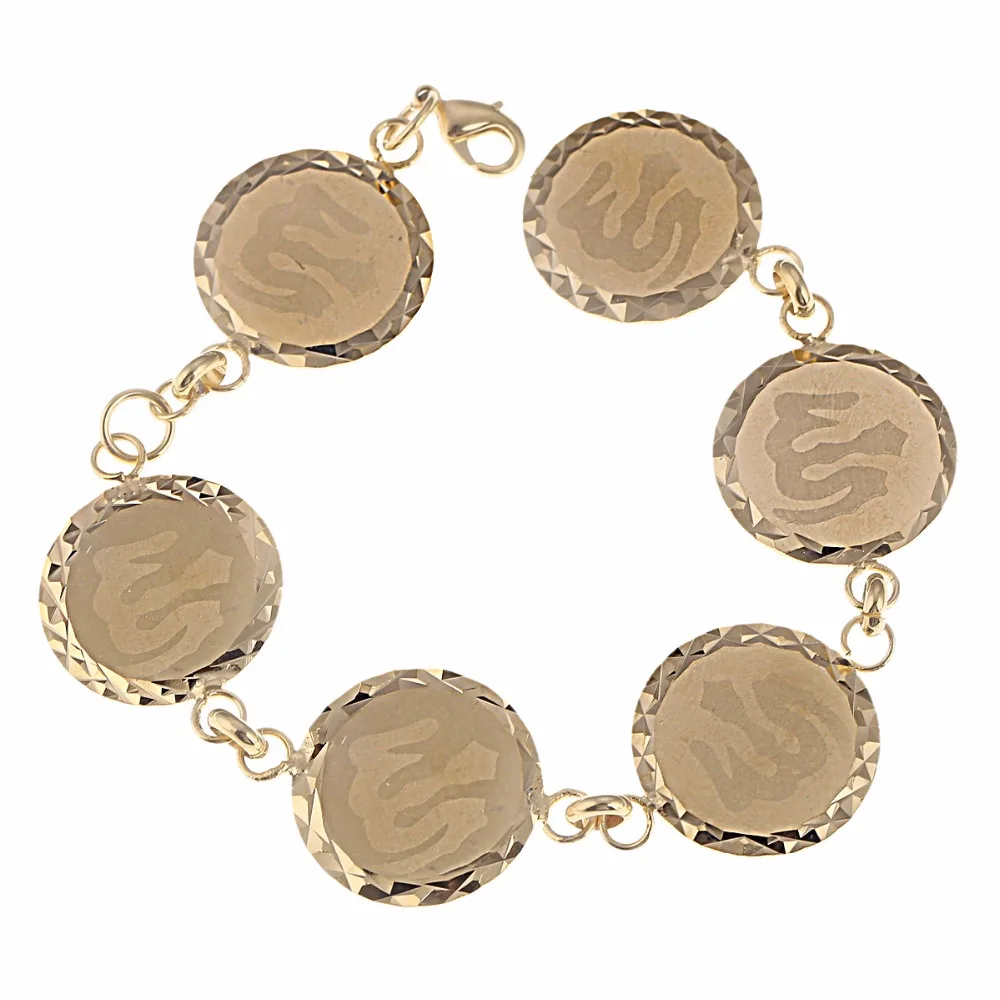 Браслет с надписью Аллах Для женщин золотого цвета мусульманская исламская