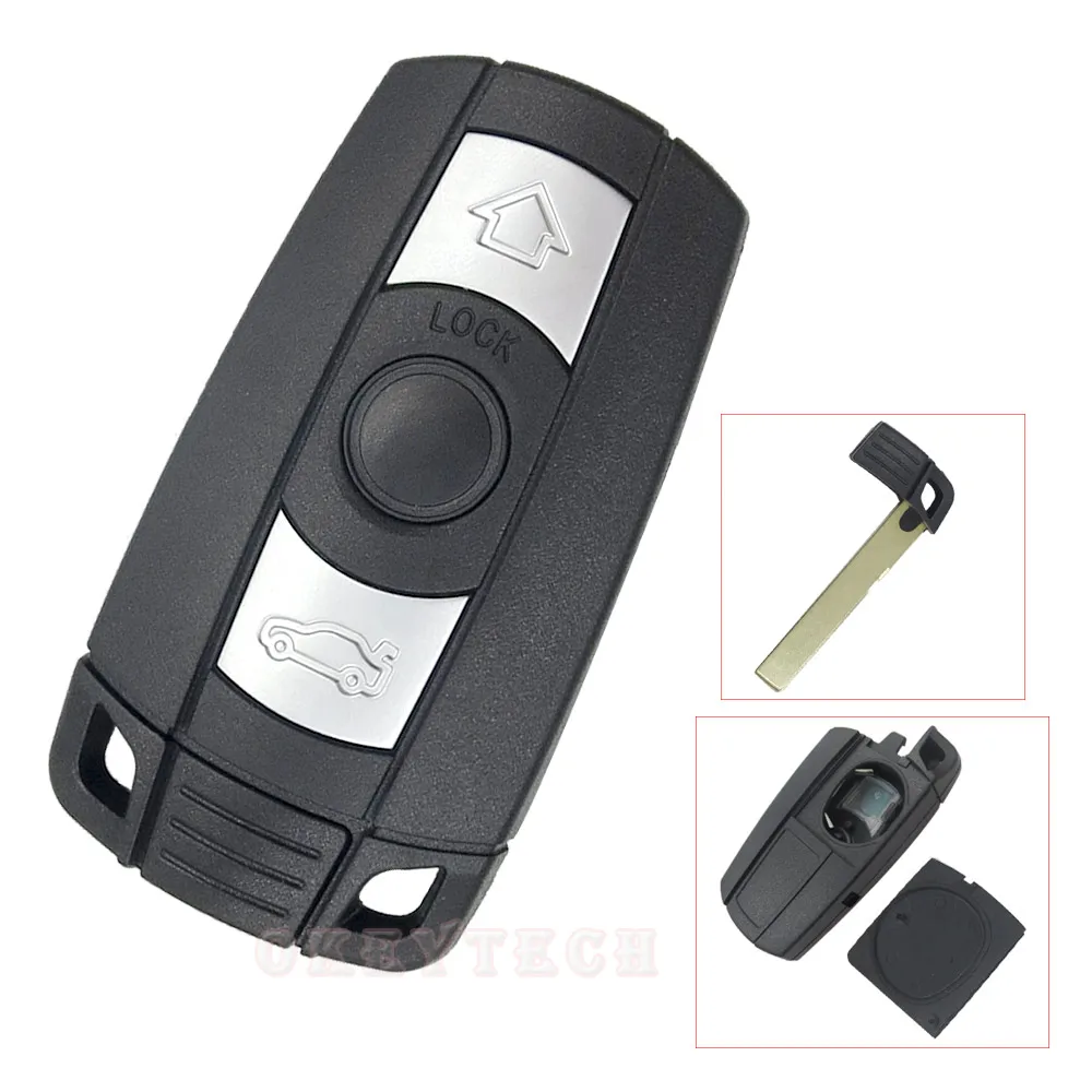 Высокое качество 3 кнопки дистанционного ключа оболочки чехол для BMW 5 series 5/X5/X6 E60
