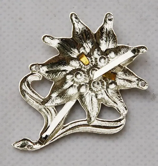 Немецкий офицер Второй мировой войны EDELWEISS горная металлическая шапочка значок