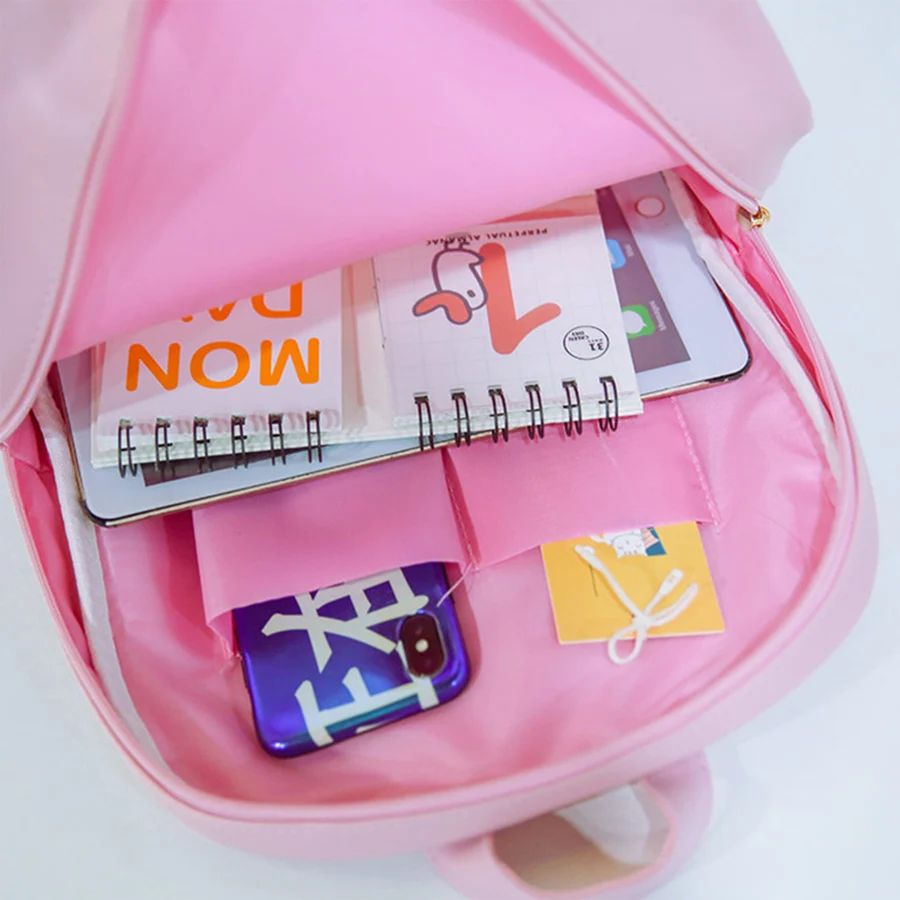 Милые прозрачные женские рюкзаки Mochila студенческий портфель из ПВХ в стиле