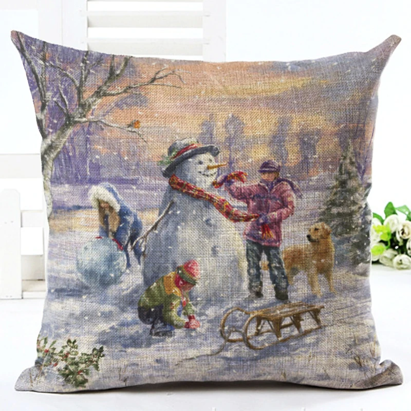 2016 Новый мультяшный стиль Almofadas домашний Декор рождественские игры напечатанные