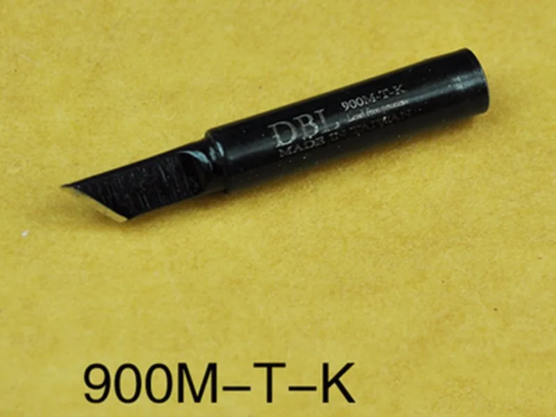 10 шт./лот, черные бессвинцовые наконечники паяльника 900M-T-K 900M-T-I 900M-T-B 900M-T-SI для паяльной станции 936