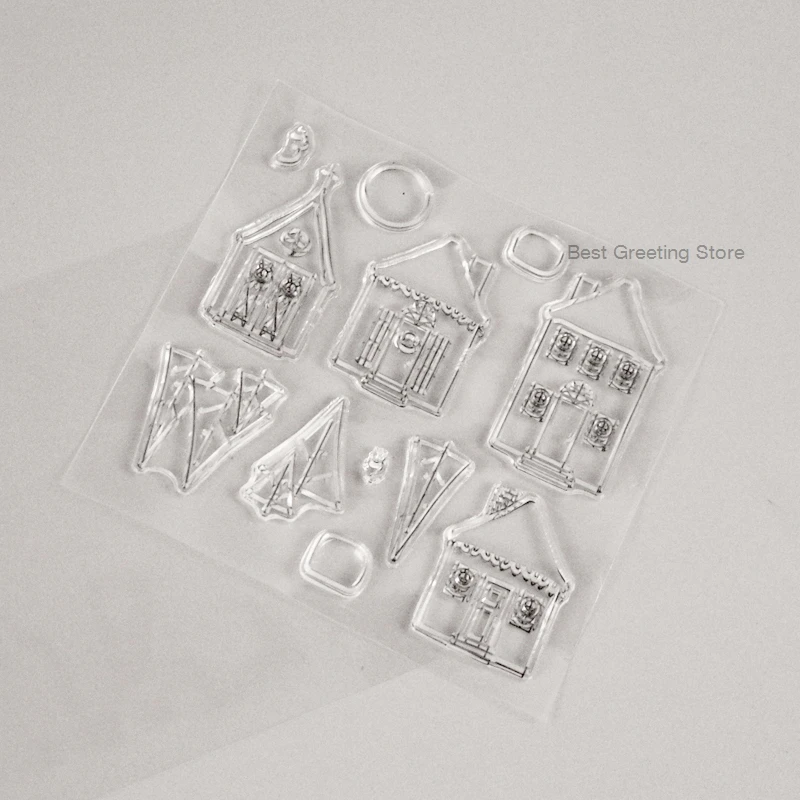 Прозрачные мини штампы для дома бумажные рукоделия скрапбукинга дневника