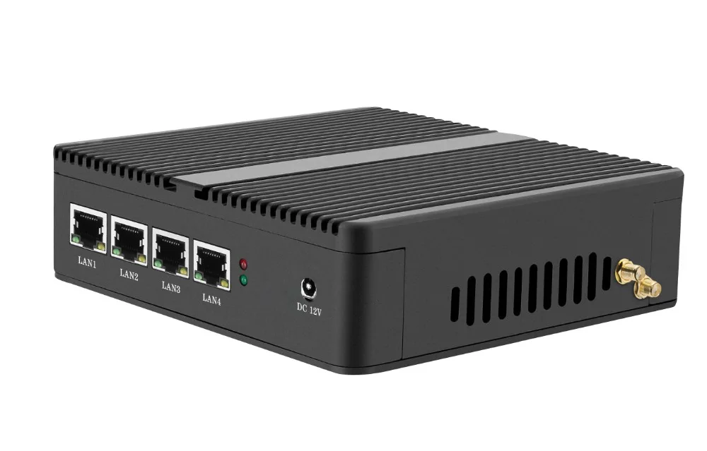 Firewall Router Intel Celeron J1900 J1800 N2806 Mini PC PFsense Intel i211AT Gigabit Ethernet NIC 4x RJ45 HDMI VGA WiFi SIM Slot