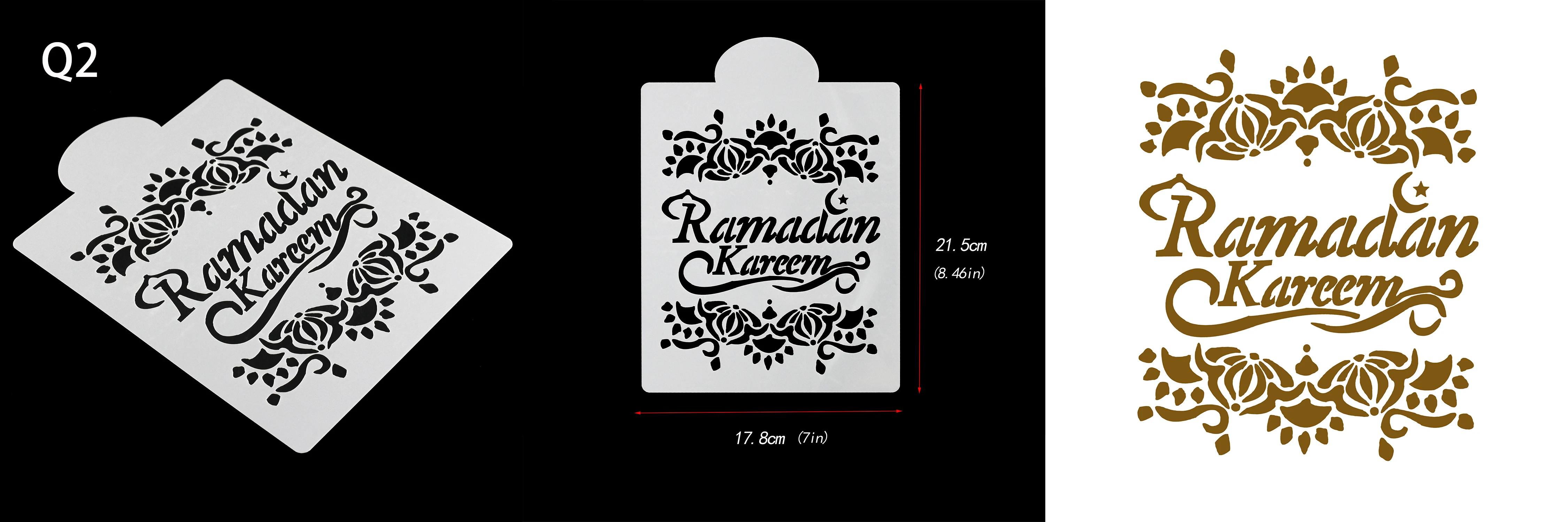 Eid Мубарак трафарет для печенья Рамадан мусульманский кофе формы для выпечки шаблон печенье помадка плесень торт декоративные инструменты для выпечки