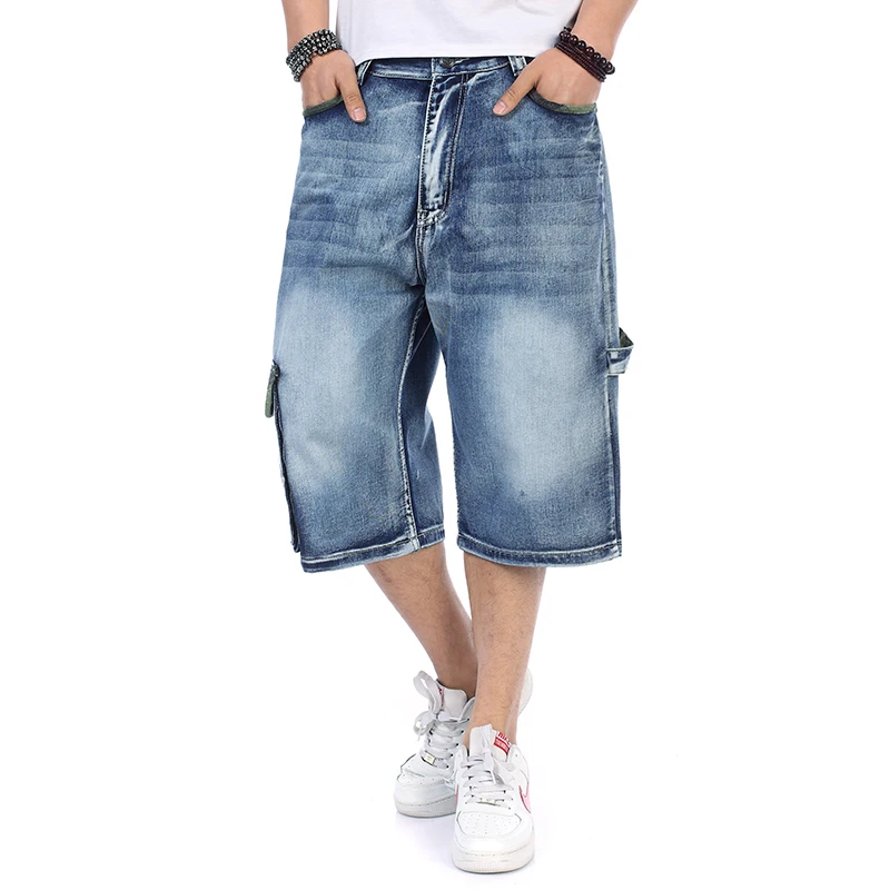 Мужские летние капри шорты хип хоп с несколькими карманами Мужская одежда 3XL 4XL 5XL