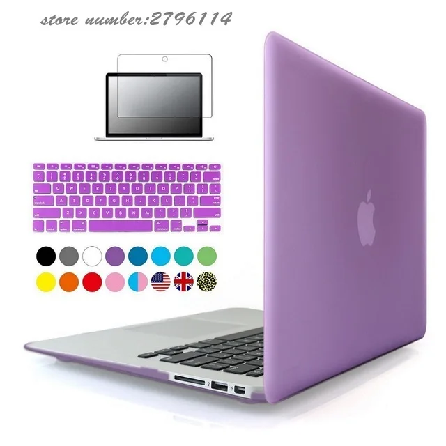 Прозрачный Кристальный/матовый чехол для macbook Air 11 13 сумка ноутбука Mac book Pro Retina 12 3