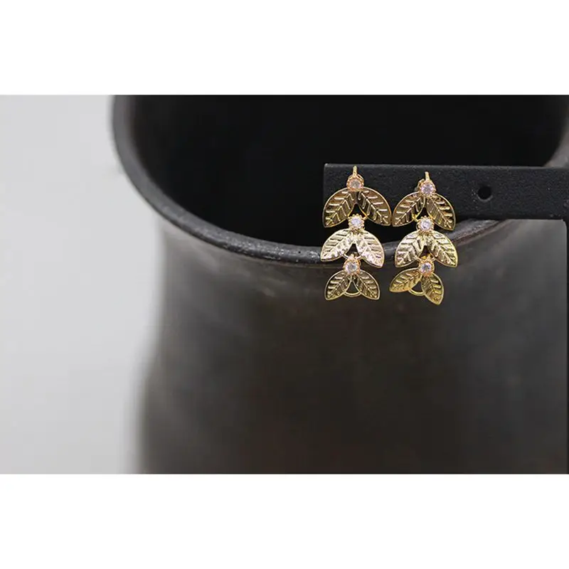 PURPLEGRAPE лист для гальванического меднения 18K цвет золото серьги мульти образных