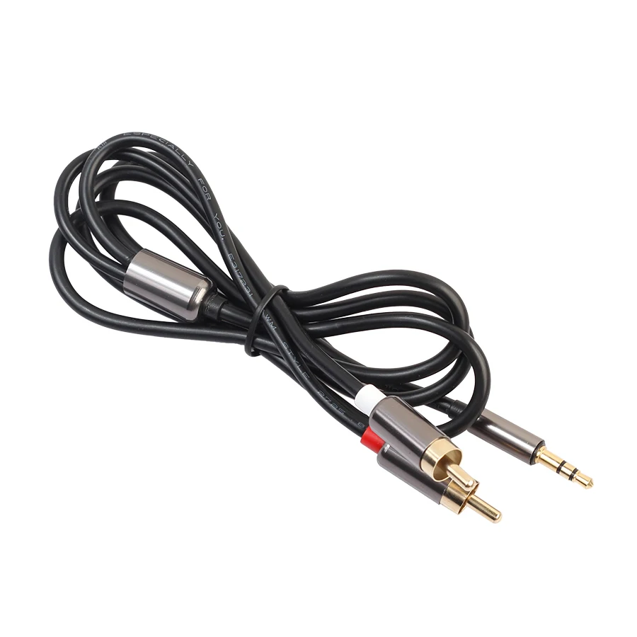 AUC кабель RCA разъем 3 5 аудио к мм 2 AUX для усилителей миксер домашний кинотеатр DVD |
