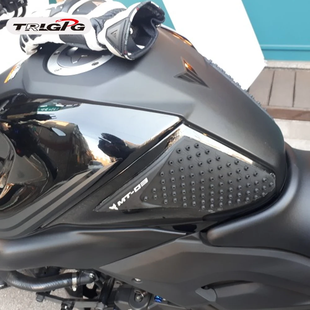 

For YAMAHA MT03 MT-03 MT 03 2015 2016 2017 Protector Anti slip Tank Pad Sticker Gas Knee Grip Traction Side 3M Decal