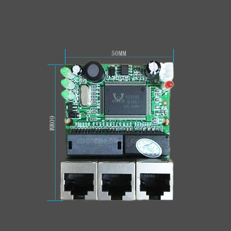 Realtek RTL8306E чипсет высокая производительность шток 8 шт./лот 3 порта ethernet