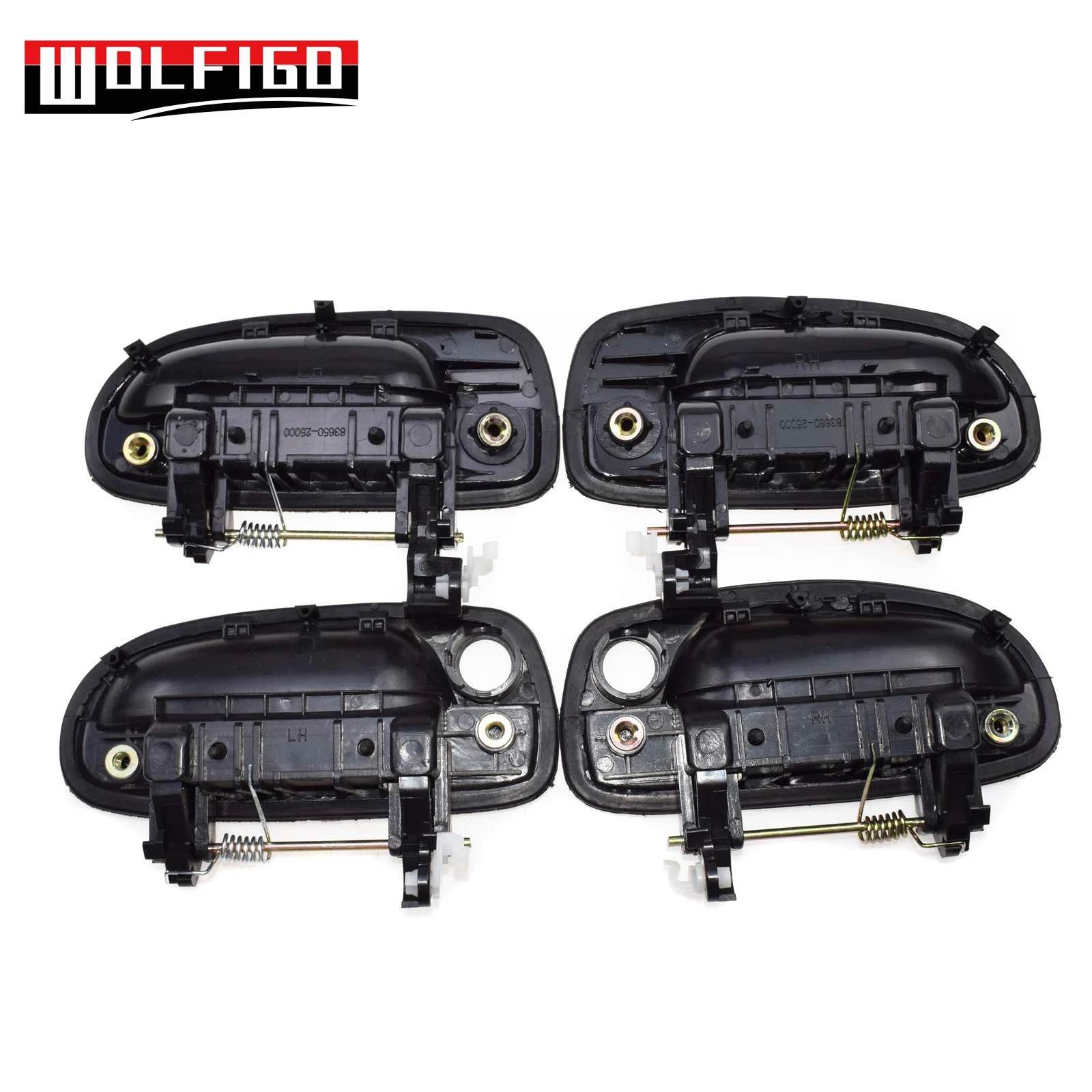 WOLFIGO новые наружные дверные ручки для 2000-2006 hyundai Accent Передний Задний правый левый 8265025000,8266025000, 8365025000